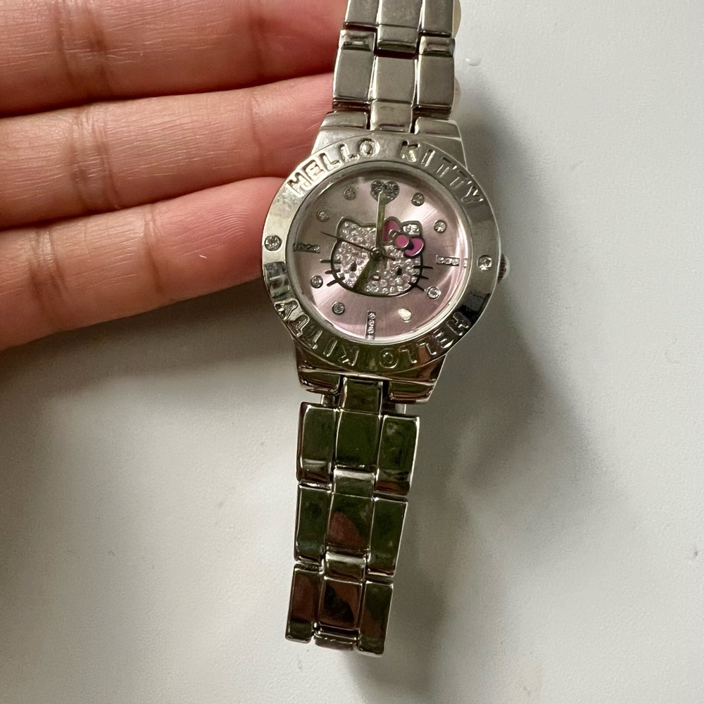 Hello Kitty Silver and Pink Watch